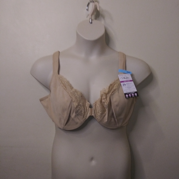 Playtex Secrets Nude Underwire Anchorstrap Technology Front Close Bra US4423 - Picture 9 of 10